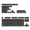 Conjunto completo de teclas Keychron Double Shot KSA PBT - White on Black (PBT-03)