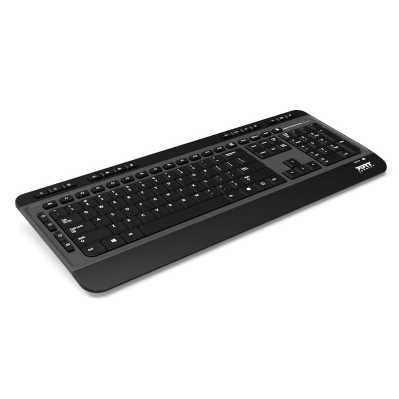 Conjunto de teclado e rato sem fios Port Silent, layout US (900901-US)
