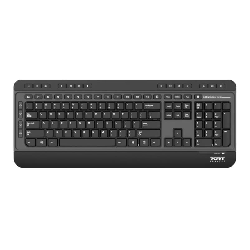 Conjunto de teclado e rato sem fios Port Silent, layout US (900901-US)