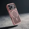 Capa magnética Crong Matte MagSafe para iPhone 18 Pro Max / 17 Pro Max, rosa