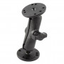 Suporte RAM Mounts RAM-B-101U-CIP1 com 2x RAM-B-202, sem embalagem