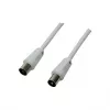 Logilink cabo coaxial de antena TV, CCS, >85 dB, branco, 2,5 m (CA1061)