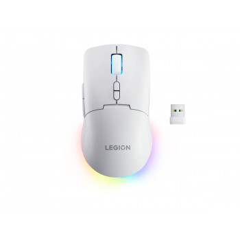 Lenovo Legion M220 rato gaming sem fios RGB, 2,4 GHz / Bluetooth / com fio, branco glaciar (GY51V60437)