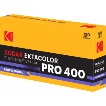 Filme fotográfico Kodak Ektacolor Pro 400 120, pack de 5