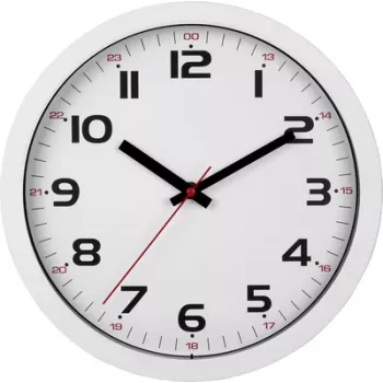 Relógio de parede de quartzo TFA Dostmann 60.3050.02 305 mm x 305 mm x 38 mm branco