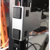 IT-BUDGET Suporte de calha DIN 1U Mini-DIN para pequenos dispositivos e termostatos, incl. clipes de montagem (KTH04)