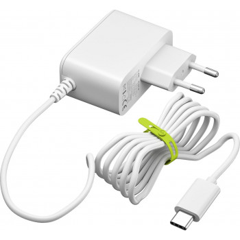 Goobay Fonte de alimentação GaN 27 W para Raspberry Pi 5 - branco (80421)