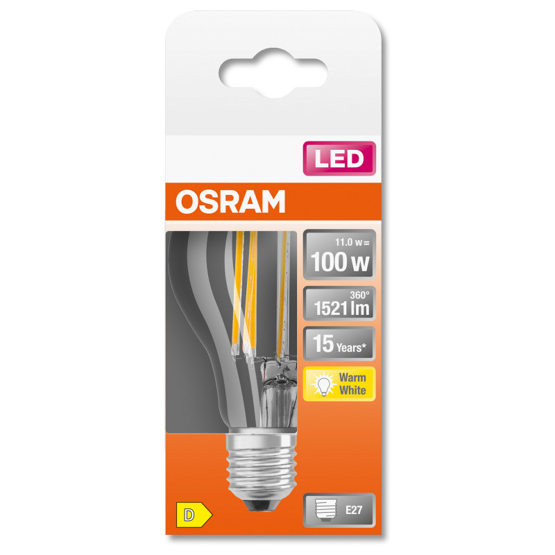 Osram lâmpada LED 11 W branco quente