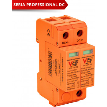 VCX Para-raios DC fotovoltaico Classe C (T2), 2P, 1000 V, PV 385