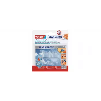 Crochets tesa Powerstrips® DECO SMALL, transparentes, 15 unid. (58900)