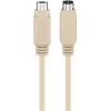 Cabo para teclado e rato PS/2 Wentronic Goobay, ficha Mini-DIN 6 pinos macho para macho, 5 m, cinzento (50557)