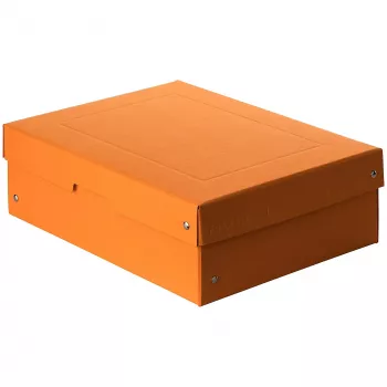 Caixa de arrumação FALKEN PURE 1250 folhas laranja pastel 24,0 x 32,0 x 10,0 cm