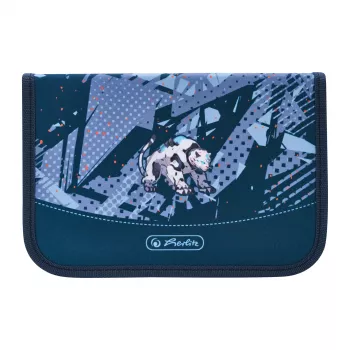 Estojo herlitz Tech Mech, 31 peças em poliéster, dimensões: (L)205 x (P)140 x (A)38 mm, 2 abas