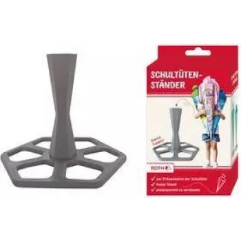 Suporte para cartucho escolar ROTH, em plástico, cinzento para cartuchos individuais 700 e 850 mm, 3 peças