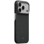 Capa PITAKA Edge Case Argyle MagSafe para iPhone 18 Pro / 17 Pro, preto basalto