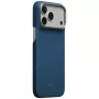 Capa PITAKA Edge Case Argyle MagSafe para iPhone 18 Pro Max / 17 Pro Max, azul meia-noite