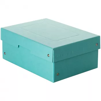 Caixa de arrumação FALKEN PURE 1250 folhas azul pastel 18,0 x 25,0 x 10,0 cm