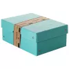 Caixa de arrumação FALKEN PURE 1250 folhas azul pastel 18,0 x 25,0 x 10,0 cm