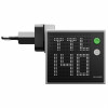 SHARGE Pixel 140 carregador GaN, 140W, 3x USB-C, ecrã Dot-Matrix - cinzento