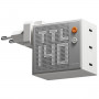 SHARGE Pixel 140 carregador GaN, 140W, 3x USB-C, ecrã Dot-Matrix - branco