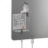 SHARGE Pixel 140 carregador GaN, 140W, 3x USB-C, ecrã Dot-Matrix - branco