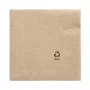 PAPSTAR guardanapos, 330 x 330 mm, 3 folhas, natural, dobragem 1/4, tissue reciclado, impresso a cores