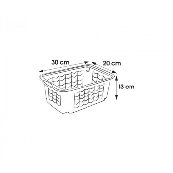 Keeeper cesto S 30x20x13cm Fritz transparente
