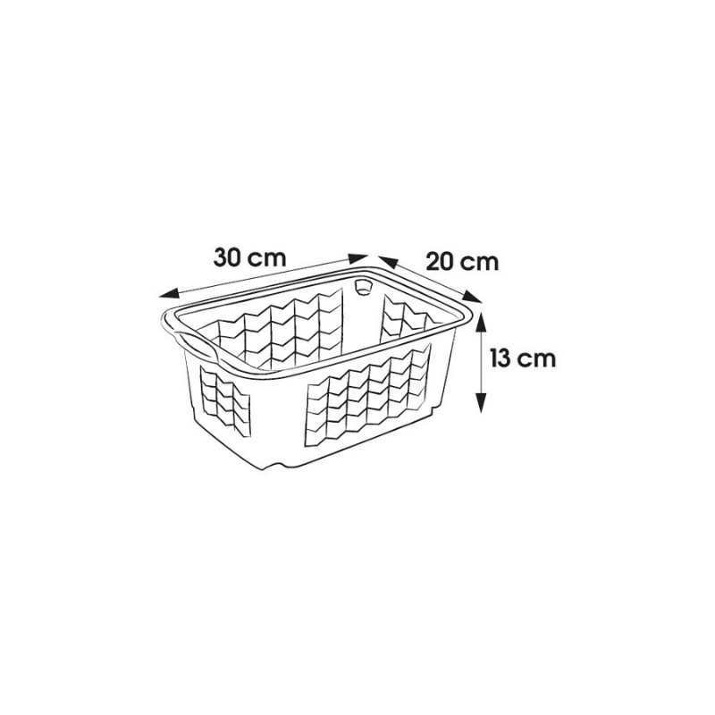 Keeeper cesto S 30x20x13cm Fritz transparente