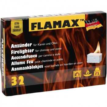 Flamax acendalhas de parafina, 32 unid. (1318101)
