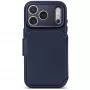 Decoded Leather Detachable Wallet capa de pele para iPhone 18 Pro Max / 17 Pro Max, MagSafe, Midnight