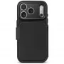 Decoded Leather Detachable Wallet capa de pele para iPhone 18 Pro Max / 17 Pro Max, MagSafe, preto