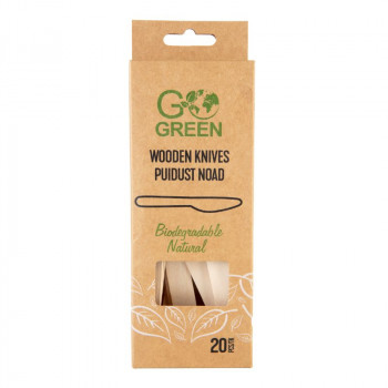 Gogreen Go Green facas de madeira, 20 unid.