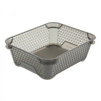 Cesto mini Keeeper A6 Mirko, 20 x 16 x 7 cm, cinzento cristal (transparente)