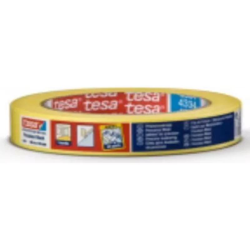 Fita de proteção TESA 4334, 19 mm x 50 m, amarela