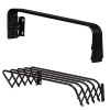 Estendal de parede Sauber, 4 m / 80 cm, preto