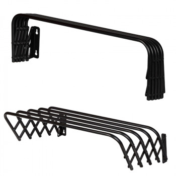 Estendal de parede Sauber, 4 m / 80 cm, preto