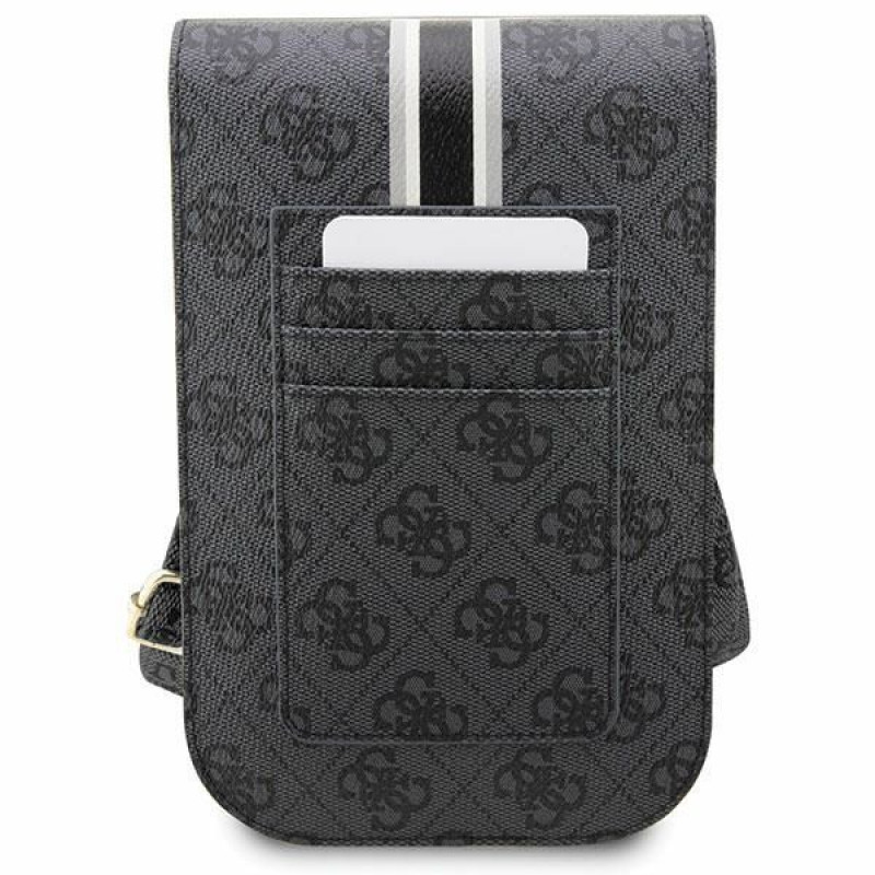 Bolsa de telemóvel Guess 4G Stripe, preta
