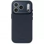 Decoded Leather Backcover – capa em pele para iPhone 18 Pro / 17 Pro, compatível com MagSafe (Mitternacht)