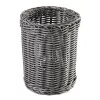 Cesto de talheres APS ECONOMIC, diâmetro: 120 mm, cinzento em polipropileno, tecido à mão, altura: 150 mm