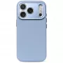 Decoded Leather Backcover – capa em pele para iPhone 18 Pro / 17 Pro, compatível com MagSafe (Sky Blue)