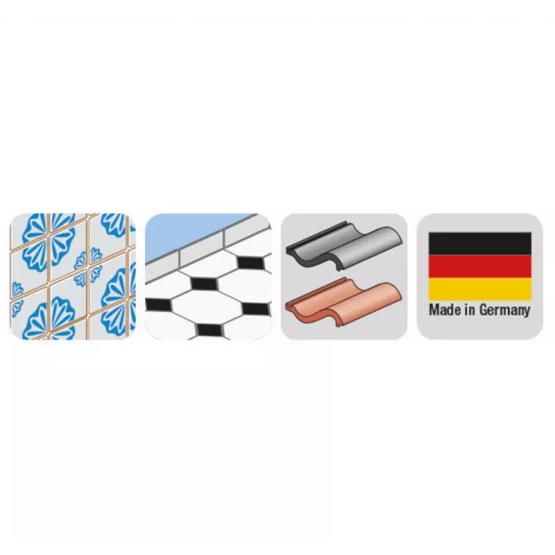 Conjunto de brocas para grés cerâmico KWB 4-8, 4 peças