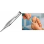 Pinça de lascas FIRST AID ONLY, 144 mm, prateada em aço inoxidável, para trabalhos finos de agarrar e segurar