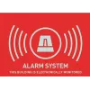 Autocolante de aviso de alarme ABUS AU1315 (UK), 74 x 52,5 mm