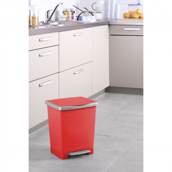 Balde de pedal Tatay Millenium, 23 l, vermelho