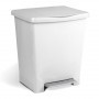 Balde de pedal Tatay Millenium, 23 l, branco