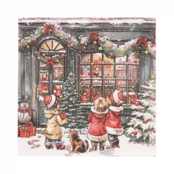 Guardanapos de Natal PAPSTAR “It looks like Christmas” 330 x 330 mm, impressos, dobrados em 1/4, 3 folhas