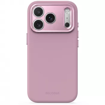 Capa traseira de silicone AntiMicrobial Decoded para iPhone 18 Pro Max / 17 Pro Max, MagSafe, Rose Quartz