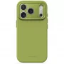 Capa traseira de silicone AntiMicrobial Decoded para iPhone 18 Pro Max / 17 Pro Max, compatível com MagSafe, verde-musgo