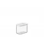 MEPAL caixa de arrumação Modula, transparente/branca, 1,0 l