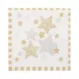 Guardanapos PAPSTAR Stardust branco, dourado 3 folhas 33,0 x 33,3 cm, 100 unid.